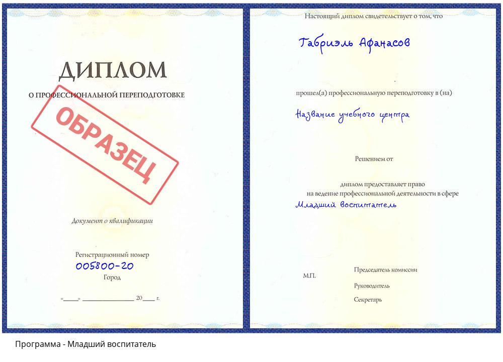 Младший воспитатель Анжеро-Судженск