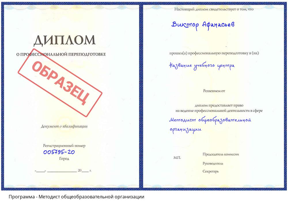 Методист общеобразовательной организации Анжеро-Судженск